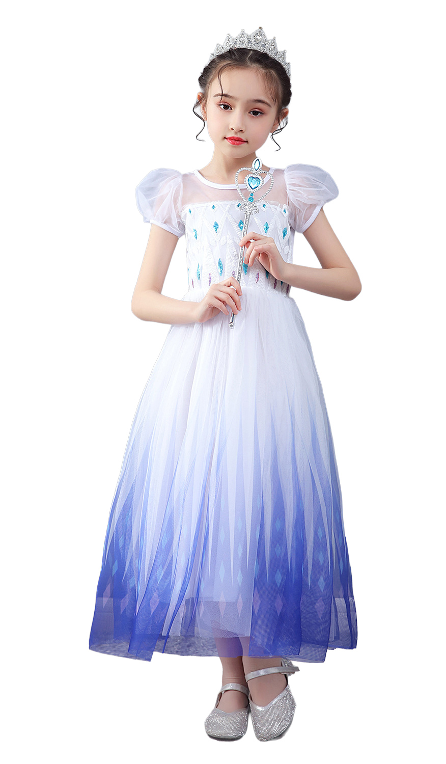 Elegant Girls Halloween Dress Toddler Kids Mesh Tulle Princess Party Outfits main image 0