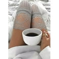 thumbnail image 1 of Girls Ladies Women Keep Warm Thigh High Over The Knee Socks Long Stockings Knit Warm Stockings Sleep Stockings Tops And Tights Garter Set The Thighs Leg Fishnets Garter Belt Nylons Big Hole Fishnet, 1 of 2