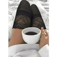 thumbnail image 1 of Girls Ladies Women Keep Warm Thigh High Over The Knee Socks Long Stockings Knit Warm Stockings Sleep Stockings Tops And Tights Garter Set The Thighs Leg Fishnets Garter Belt Nylons Big Hole Fishnet, 1 of 3