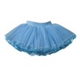 thumbnail image 1 of Girls Layered Sequins Tutus Skirt Tutus Skirt for Girls, Girls Lace Mesh Skirts, Toddler Kids Layered Tulles Elastic Skirt, Princess Dress for Ballets Dance Girls Mesh Skirt Light Blue 3Y, 1 of 4