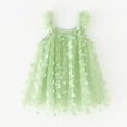thumbnail image 1 of Girls Layered Tulle Dress A-Line Green Dresses for Girls Sleeveless Butterfly Dress for Girls Butterfly Dress for Girls Mardi Gras Girls Outfit 12-18M, 1 of 3