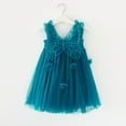 thumbnail image 1 of Girls Layered Tulle Dress A-Line Navy Dresses for Girls Sleeveless Princess Butterfly Wings Toddler Princess Dress Children'S Day Dresses for Girls 12-18M, 1 of 3