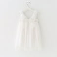 thumbnail image 1 of Girls Layered Tulle Dress A-Line White Dress for Girls Sleeveless Princess Floral Butterfly Tutu Dress Princess Dress Mardi Gras Dresses for Girl 18-24M, 1 of 3