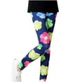 thumbnail image 1 of Girls Leggings 10-12 Comfort Stretch Casual Floral Pants Slimming Trendy Soft Fall Winter Tights Kids Clothing, Multicolor, 8 Years, 1 of 4