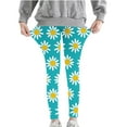 thumbnail image 1 of Girls Leggings 3-8T Casual Fall Stretch Cotton Jeggings Floral/Hearts Printed Tights Full Length Slim Fit Pant (3-4T, Multicolor G), 1 of 4