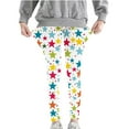thumbnail image 1 of Girls Leggings 3-8T Casual Fall Stretch Cotton Jeggings Floral/Hearts Printed Tights Full Length Slim Fit Pant (4-5T, Multicolor N), 1 of 4