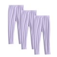 thumbnail image 1 of Girls Leggings 3 PCS Soft Full Length Basic Leggings Stretchy Footless Tight Pants Yoga Dance Pants for Kids, 1 of 8