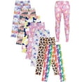 thumbnail image 1 of Girls Leggings Cartoon Basic Stretch Legging Toddler Kids Footless Tights Pants 4-12 Years, 1 of 7