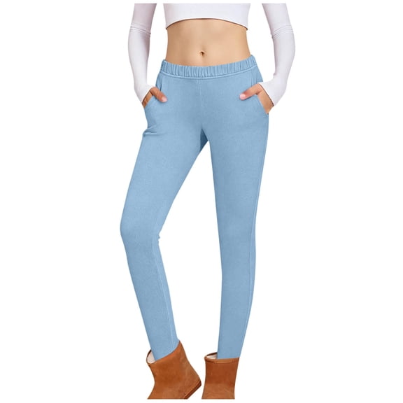 Girls Leggings Casual Elastic Waist Althetic Pants Trousers with Pockets Clothes for Kids Size 4-15