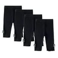 thumbnail image 1 of Girls Leggings Cropped Leggings 4 Pack of Legging Toddler Footless Girls Pants Stretchy Basic Leggings 2-10Y, 1 of 3