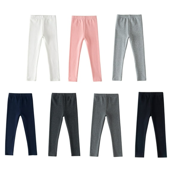 Girls Leggings Footless Tight Casual Active Leggings Kids Gym Workout Pant 3-12Y