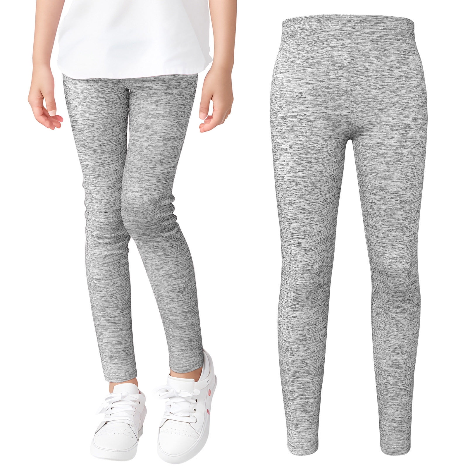Girls Leggings Full Length Leggings Soft Comfortable Footless Leggings Stretchy Tights Pants Girl Size 6 Clothes Dark Leggings Kids Girl Bundle Juniors School Uniforms Hiking Pants for Girls Big Girls...