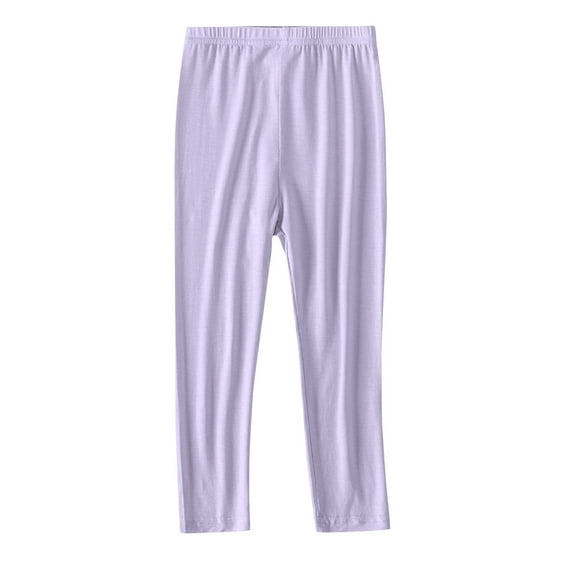 Girls Leggings Full Length Stretchy High Waisted Pants Soft Comfy Infant Basic Leggings Lightweight Summer Pants