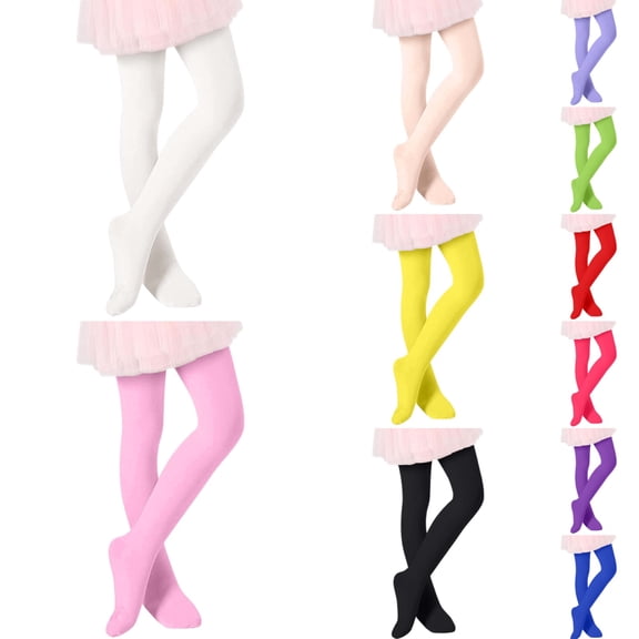 Girls Leggings Kids High Elastic Dance Ballerina Tights Stretchable Pantyhose Red Girls Athletic Pants 6-12 Months