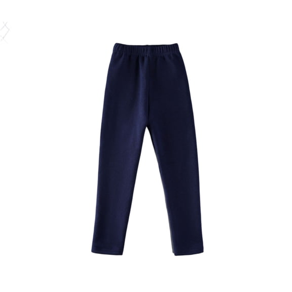 Girls Leggings Kids Winter Warm Leggings Thick Thermal Tights Pants Navy 100