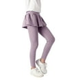 thumbnail image 1 of Girls Leggings,Pants Cotton Stretchy Ankle Length Basic Clothing Leggings for Spring Autumn Toddler Girls,Leggings for Girls,Purple,6-7 Years, 1 of 6