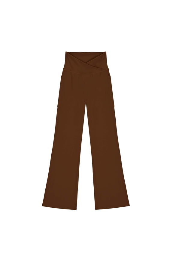 Girls Leggings Size 10-12 Fashion High Waisted Casual Athletic Flare Legging with Drawstring Clothes for Girls