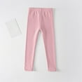 thumbnail image 1 of Girls Leggings Size 7-8 Basic School Cotton Footless Leggings Solid Color Comfortable Stretch Leggings Winter Warm Full Length Tights Pants Casual Leggings 2025 Pink 11 Years, 1 of 4