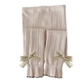 thumbnail image 1 of Girls Leggings Solid Cable Knit Basic Ankle Length Pants Warm Footless Tights Khaki 3-4 Years, 1 of 4