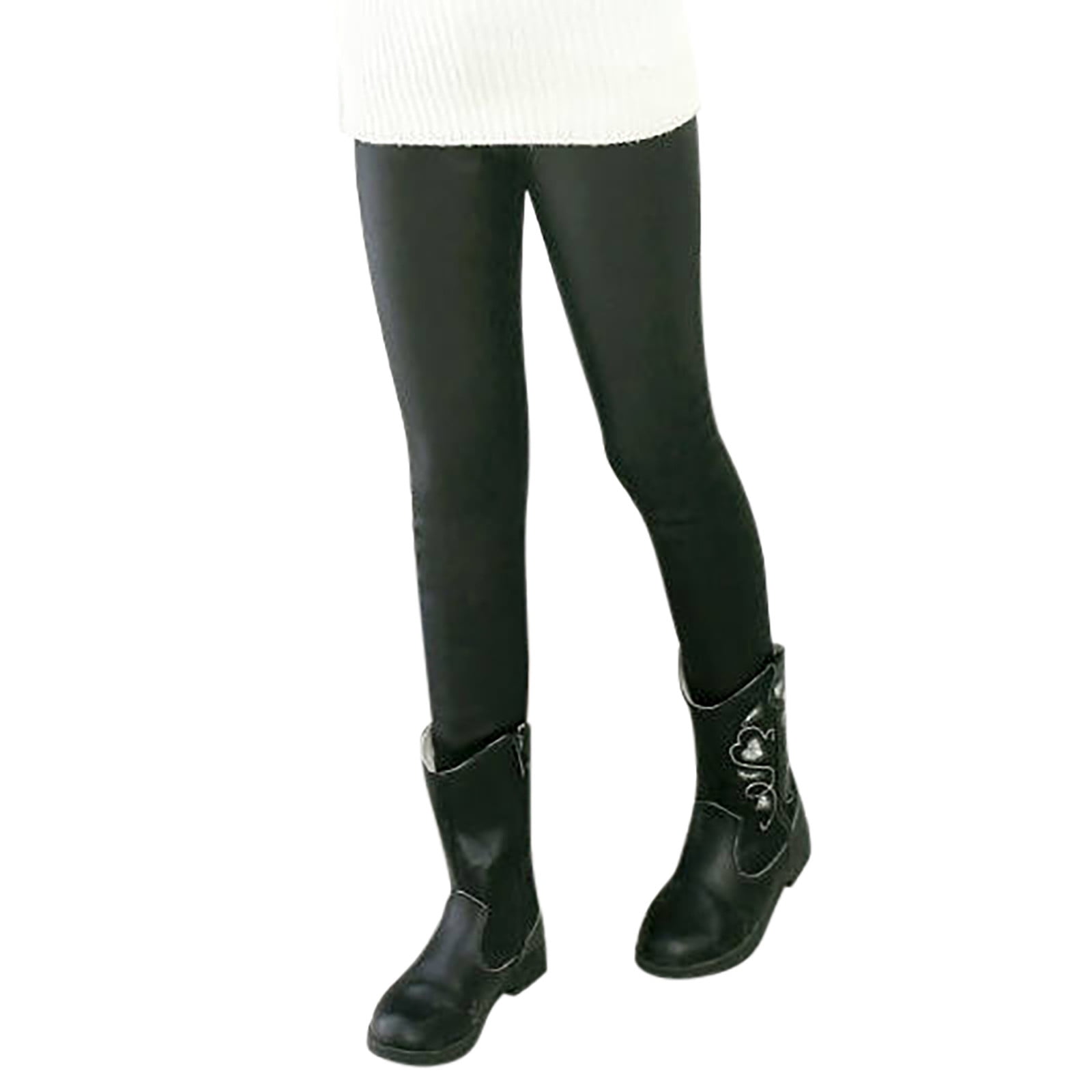 Girls Leggings Solid Stretchy Faux Leather Tights Pants Dance For Kids girls-leggings-solid-stretchy-faux-leather-tights-pants-dance-for-kids