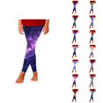 thumbnail image 1 of Girls Leggings Starry Sky Printed Pants Full Ankle Length Slim Fit Medium Thick Tights Pants, 1 of 5