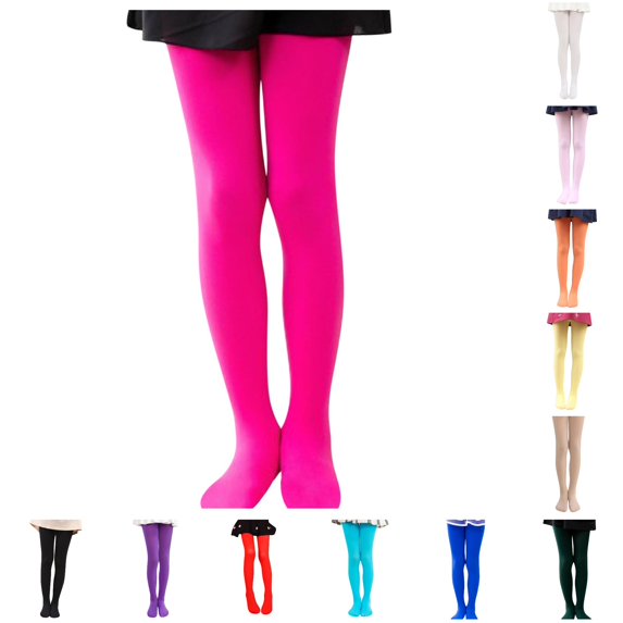Girls' Leggings Stretch Elastic Waist Soft Comfortable Warm Winter Clothes for Girls 6-8 Years