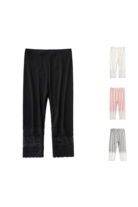 Girls Leggings Summer Thin Stretchy Soft Comfortable Kids Capri Pants for Toddler Girls Breathable Casual Playwear Softball Pants Women Girls Size 6 Leggings Cat Pants Size Small 7months Baby Girl