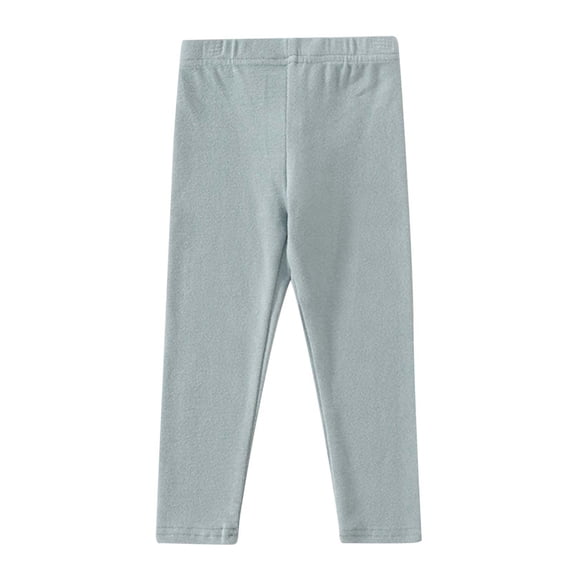 Girls Leggings Toddler Kids Solid Color Elastic Waist Loose Casual Athletic Sports Soft Warm Thick Leggings Size 12-24 M