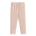 thumbnail image 1 of Girls Leggings Toddler Kids Solid Color Elastic Waist Loose Casual Athletic Sports Soft Warm Thick Leggings Size 3-4 Y, 1 of 7
