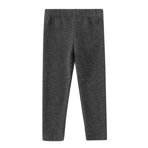Girls Leggings Toddler Kids Solid Color Elastic Waist Loose Casual Athletic Sports Soft Warm Thick Leggings Size 6-12 M