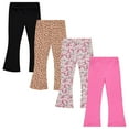 thumbnail image 1 of Girls Leggings and Flared Pants Set Comfortable, Stylish, and Versatile Pack of 4, 1 of 5