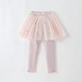 thumbnail image 1 of Girls Leggings with Skirt Ruffle Tutu Kids Clothes School Uniform Pants for Girls Pink 9 Months, 1 of 3
