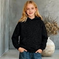 thumbnail image 1 of Girls Leopard Hoodie Oversized Y2k Print Hoodies with Pocket Pullover Trendy Hooded Long Sleeve Casual Sweatshirt Fashion Streetwear Fall Winter Clothes(Black,3-4 Year), 1 of 3