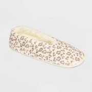 WILLOW COLLECTIONS Girls' Leopard Slipper Socks - art class M/L, One Color Cheetah