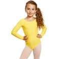 thumbnail image 1 of Girls Leotard Basic Long Sleeve Ballet Dance Leotard Kids & Toddler Shirt (2-14 Years) Variety of Colors, 1 of 2