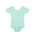 thumbnail image 1 of Girls Leotard Basic Short Sleeve Ballet Dance Leotard Kids & Toddler Shirt (Toddler-14 Years) Variety of Colors, 1 of 2