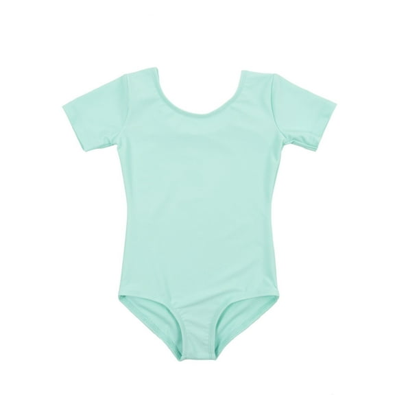 Girls Leotard Basic Short Sleeve Ballet Dance Leotard Kids & Toddler Shirt (Toddler-14 Years) Variety of Colors