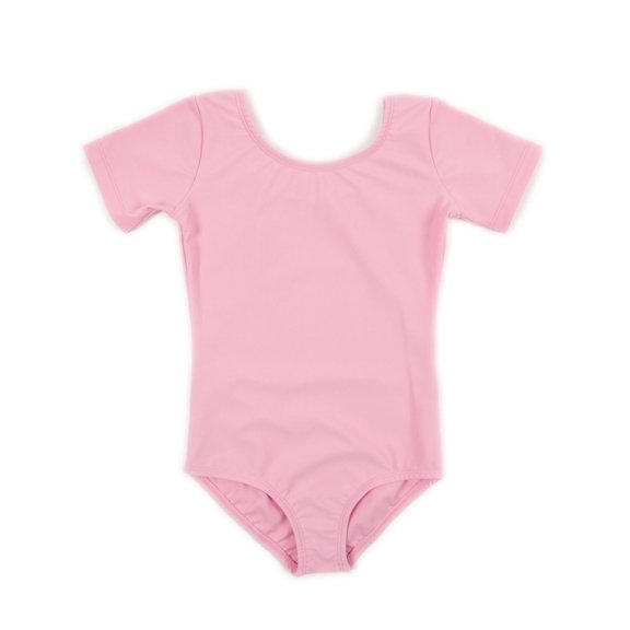 Girls Leotard Basic Short Sleeve Ballet Dance Leotard Kids & Toddler Shirt (Toddler-14 Years) Variety of Colors