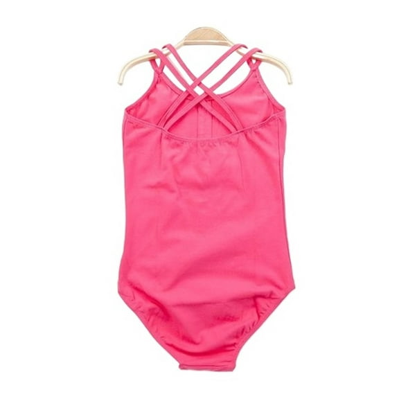 Girls Leotard For Ballet Dance Gymnastics Double Strap Camisole Sleeveless Ballet Costumes Bodysuit Dancewear
