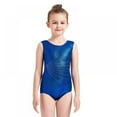 thumbnail image 1 of Girls Leotards Gymnastic Dance Onesies Ballet Tank Sleeveless Colorful Shiny Leotard, for 5-14 Years, 1 of 7