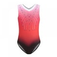 thumbnail image 1 of Girls Leotards Gymnastic Dance Onesies Ballet Tank Sleeveless Colorful Shiny Leotard, for 5-14 Years, 1 of 7