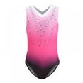 thumbnail image 1 of Girls Leotards Gymnastic Dance Onesies Ballet Tank Sleeveless Colorful Shiny Leotard, for 5-14 Years, 1 of 7