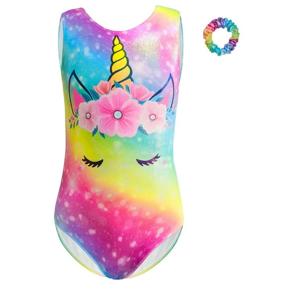 Girls Leotards for Gymnastics Outfits Sparkle Kids Toddlers One-Piece Dancewear Size 3-12 Years