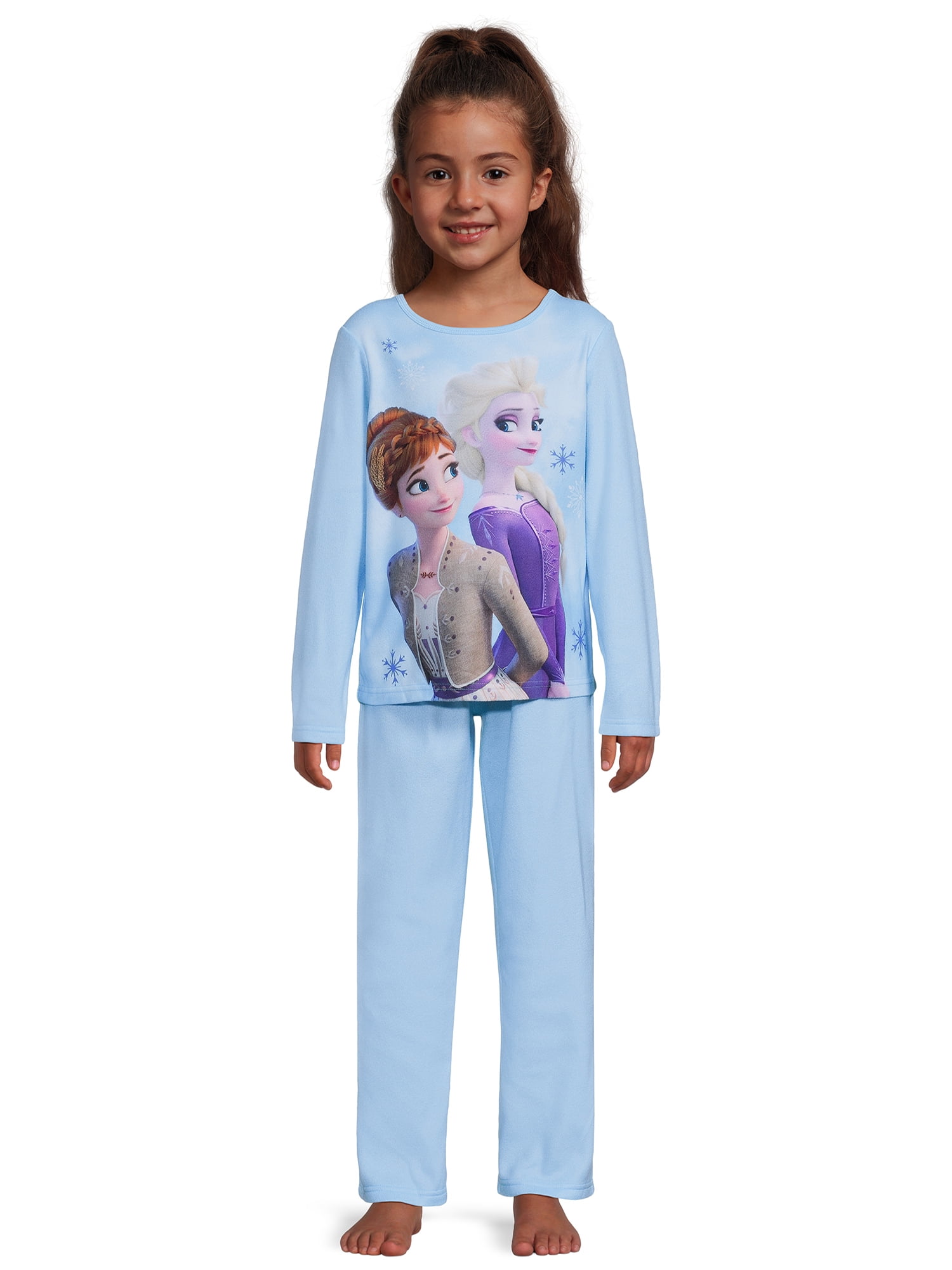 Disney Frozen Girls Pajama Set, Long Sleeve Top and Pants, 2-Piece