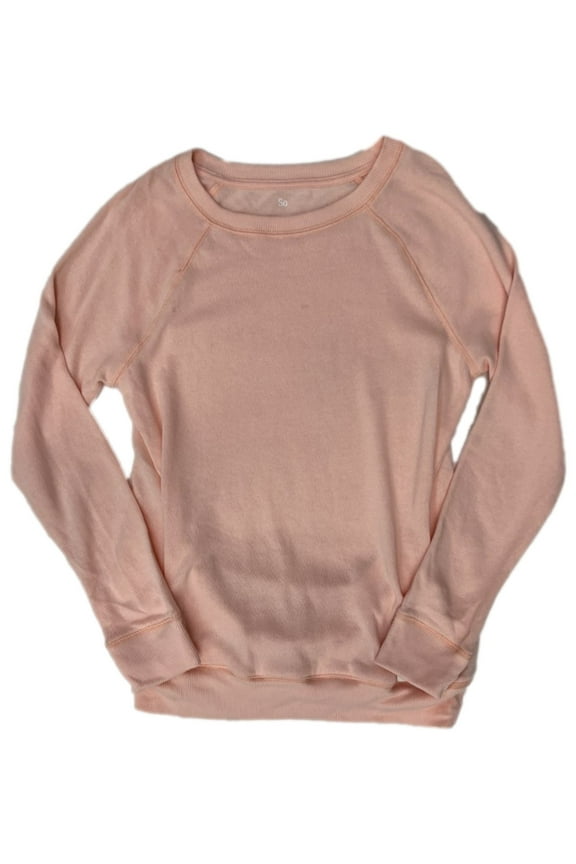 Girls Light Pink Pull Over Sweater Sweatshirt With Pockets X-Large (14-16)