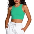 thumbnail image 1 of Girls Lightweight Athletic Tank Top for Everyday Play and Sports - Breathable Sleeveless Tee for Youth Comfort and Stretch Fit, 1-4 Years, Green, 1 of 3