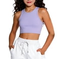 thumbnail image 1 of Girls Lightweight Athletic Tank Top for Everyday Play and Sports - Breathable Sleeveless Tee for Youth Comfort and Stretch Fit, 10-14 Years, Purple, 1 of 3