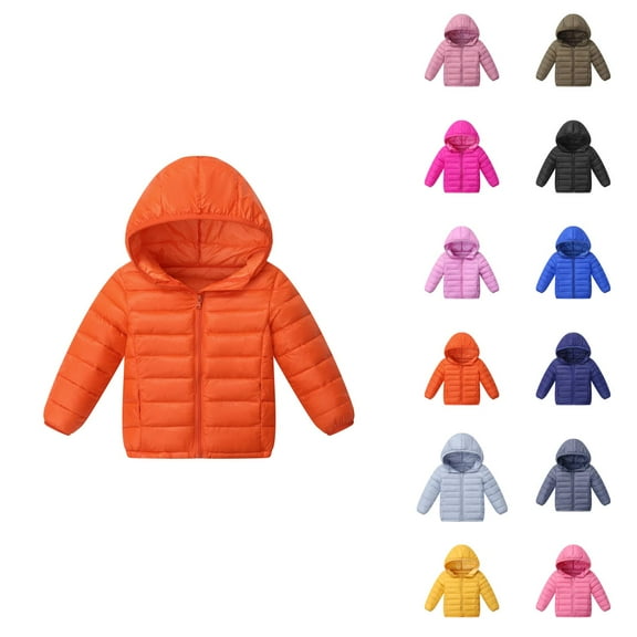 Girls Lightweight Down Jacket Soft Insulated Puffer Coat Warm Winter Outerwear for Kids