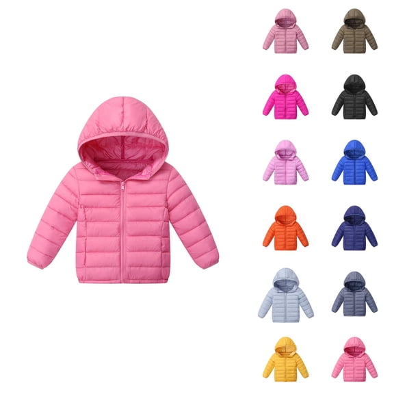 Girls Lightweight Down Jacket Soft Insulated Puffer Coat Warm Winter Outerwear for Kids