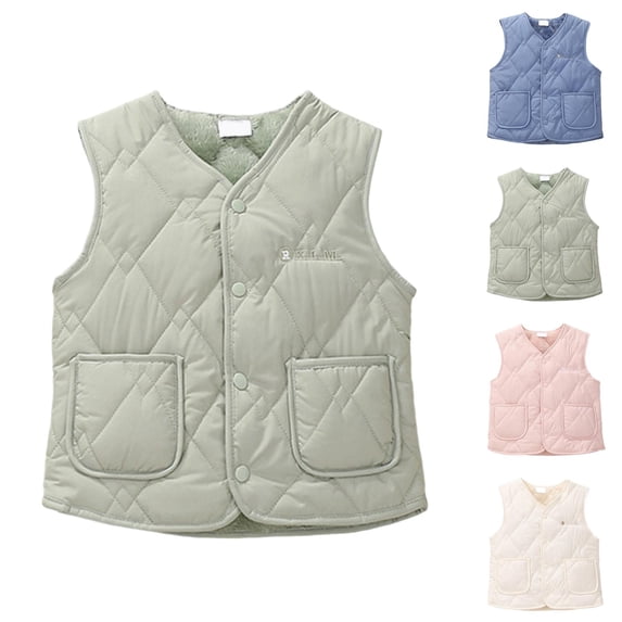 Girls Lightweight Down Vest Slim Fit Quilted Insulated Outerwear for Cold Weather Layering
